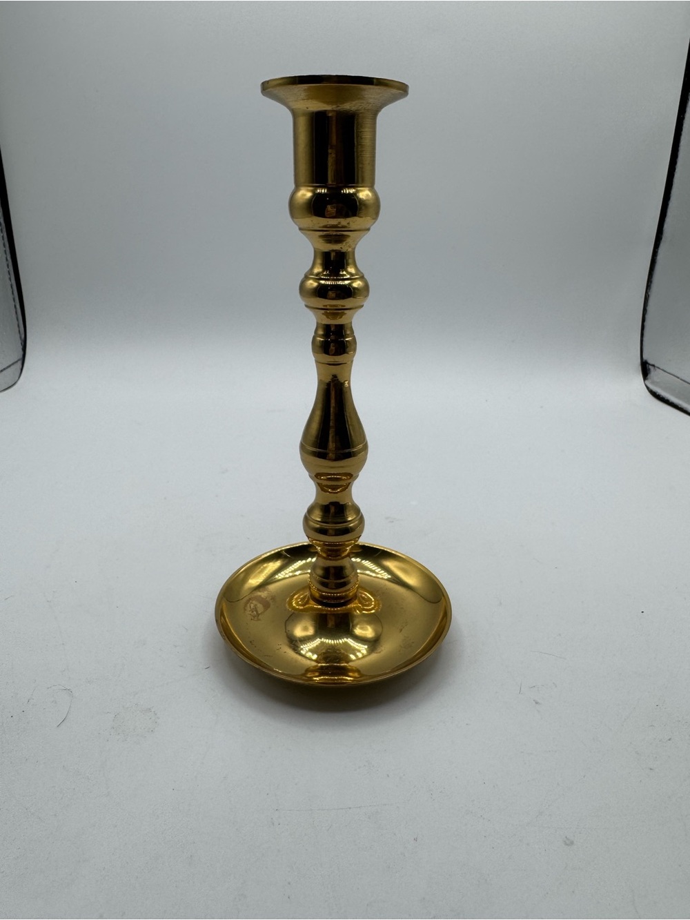 Brass Candlestick Holder Vintage Made in Japan
